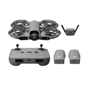 DJI Neo 2 Fly More Combo Drone 4K com Controle RC-N3, 3 Baterias, Transceptor Digital, Detecção Omnidirecional de Obstáculos, ActiveTrack, 49 GB e 19 Min de Voo