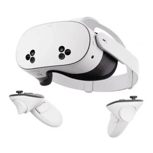 Meta Quest 3S 128 GB Branco Headset de Realidade Virtual e Mista Autônomo com Snapdragon XR2 Gen 2, 8 GB de RAM, Tela 1832 x 1920 por Olho, 120 Hz, Controles Touch Plus e Passthrough Colorido
