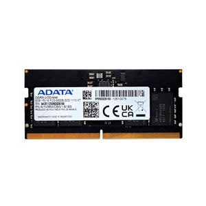 ADATA AL1V56WC8W1-B1DS Memória RAM DDR5 SODIMM 8GB 5600MHz 1Rx16 PC5-5600B-SC0-1312-XT para Notebook, CL46, 1,1V, 262 Pinos, PMIC e On-Die ECC