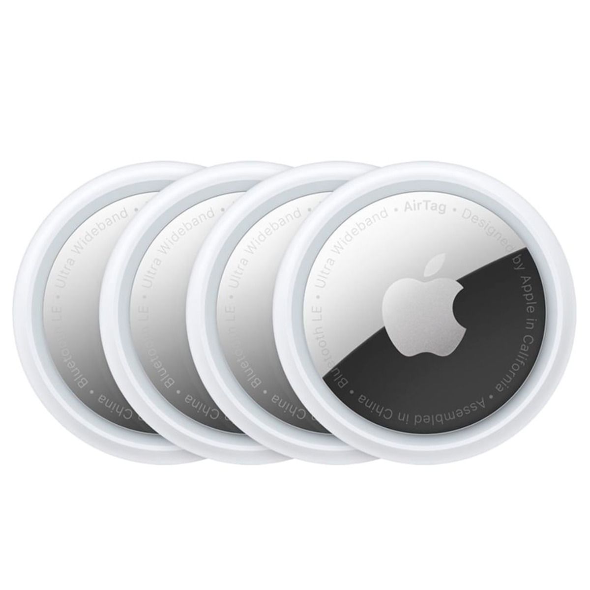 Apple AirTag 4 pack (1ª geração) Rastreador de Itens Bluetooth com Chip U1, Busca Precisa, Resistência IP67, Bateria CR2032 e Integração com o App Buscar