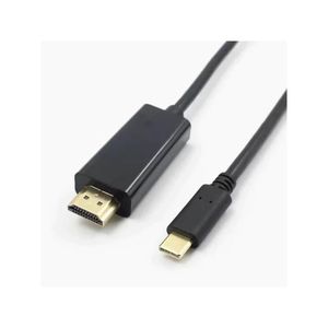 Tomate MCB-054 Cabo USB-C para HDMI 2.0 de 1,8 m com Suporte a 4K a 60 Hz, HDR, 2K a 144 Hz, Áudio e Vídeo Simultâneos e Conexão Plug and Play